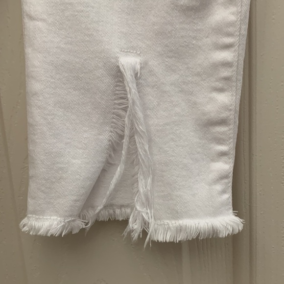 FRAME Le High Skinny white jeans front slit size 26 - Picture 5 of 12